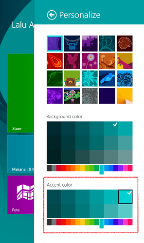 ubah warna hover start button windows 8.1