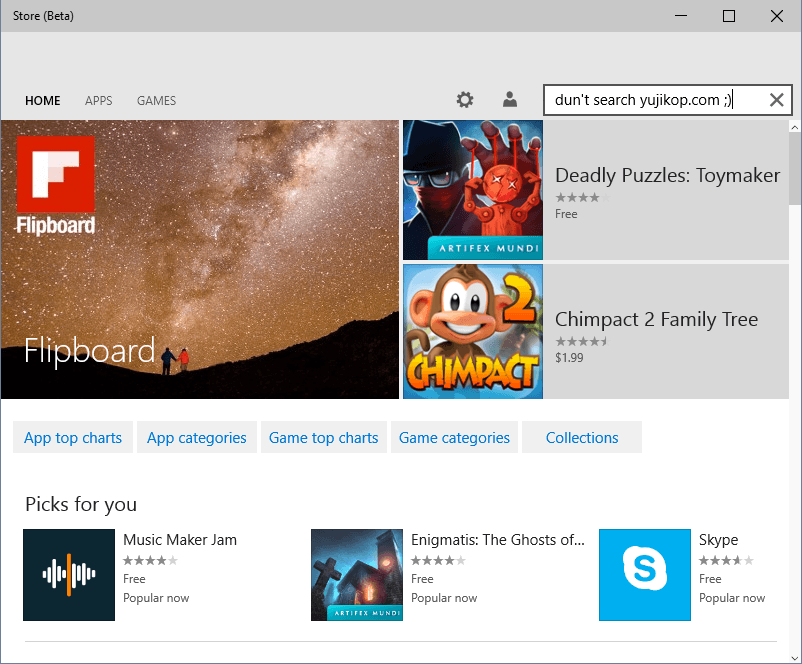 Fitur-fitur Baru Windows 10 Build 9926 - Store beta
