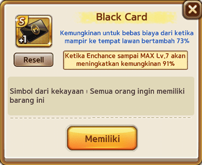 Black Card Pendant