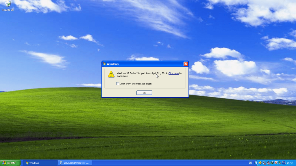 Windows XP end 8 april 2014