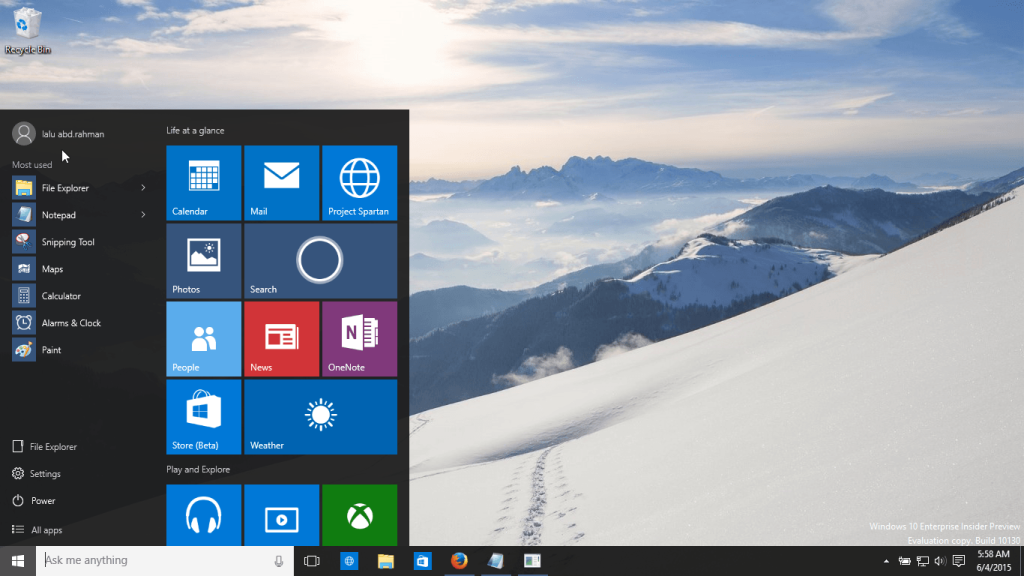Windows 10 build 10130
