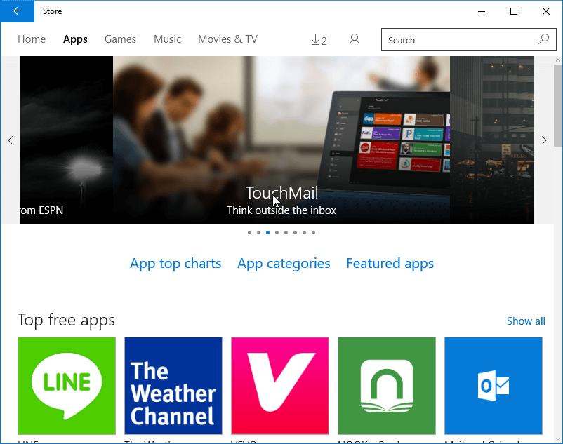 Store Windows 10 RTM Build 10240