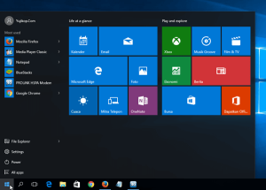 Start Menu Windows 10 RTM