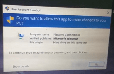 Solusi Tombol Yes Tidak Aktif di UAC Windows 10, Windows 8 dan Windows 7