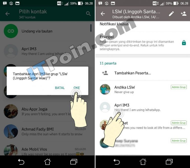 Cara Menambahkan Teman Di Grup Whatsapp Lengkap Itpoin