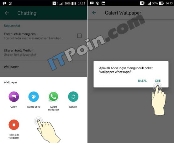 Cara Mengganti Background Whatsapp Android