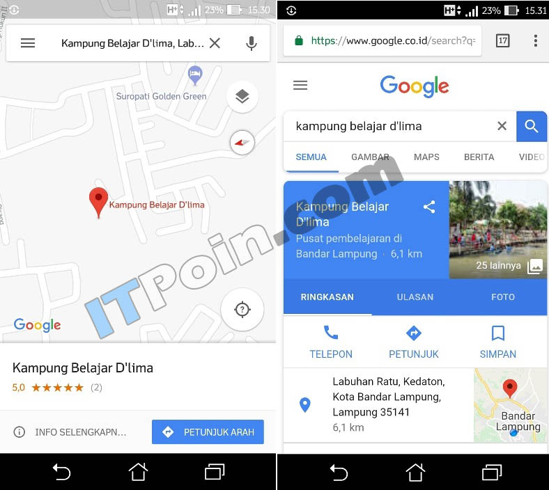 Cara Menambah tempat google maps di Android