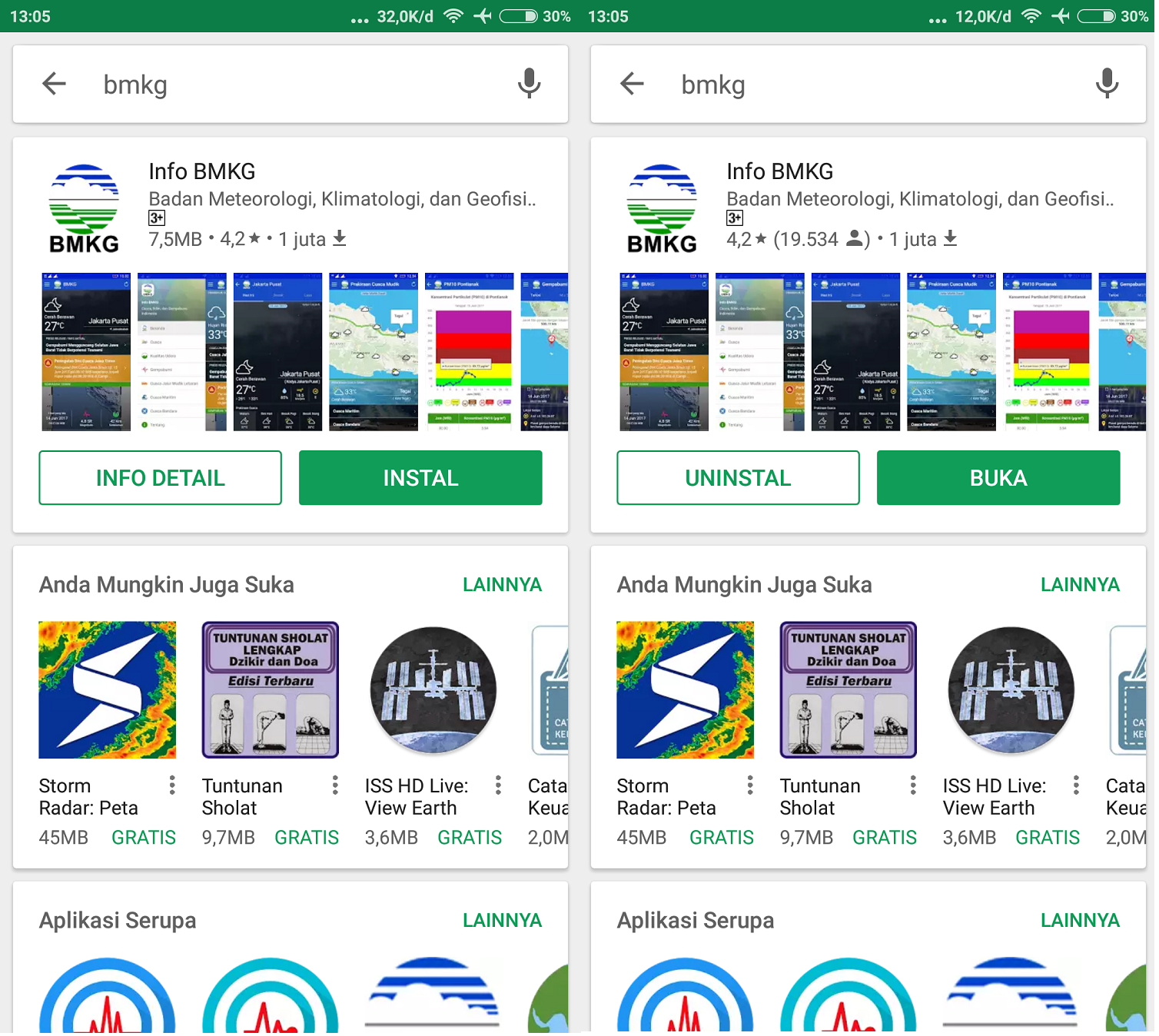 aplikasi info BMKG untuk Android
