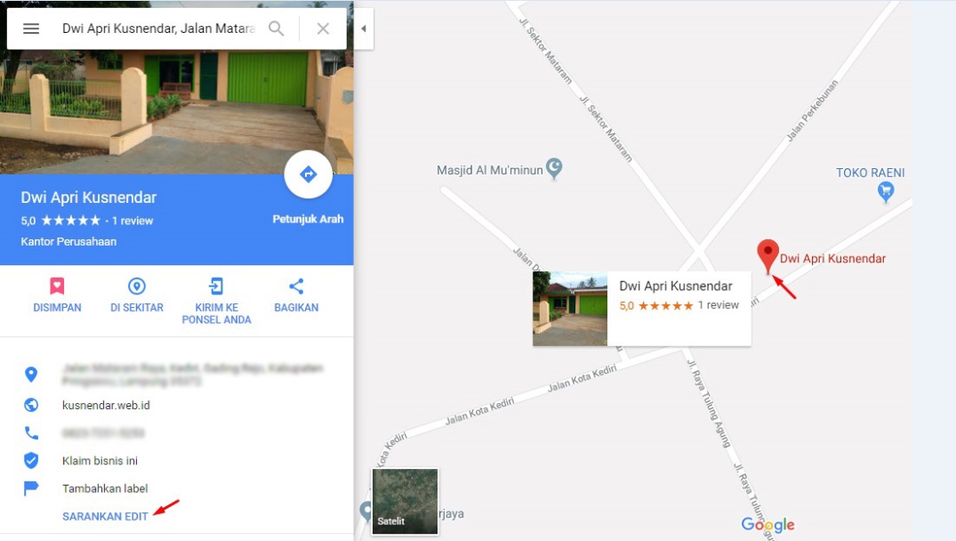 Cara Menghapus lokasi google maps